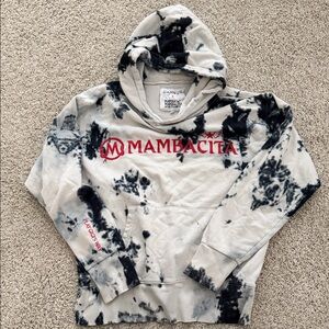 DANNIJO Cream and Black Tie-Dye Hoodie
